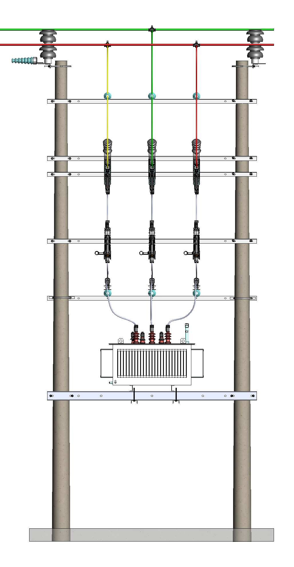 All-Enclosed Pole-Mounted Overhead Station (Upgrading Project)