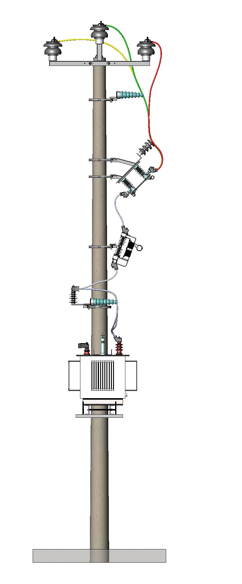 All-Enclosed Pole-Mounted Overhead Station (Upgrading Project)